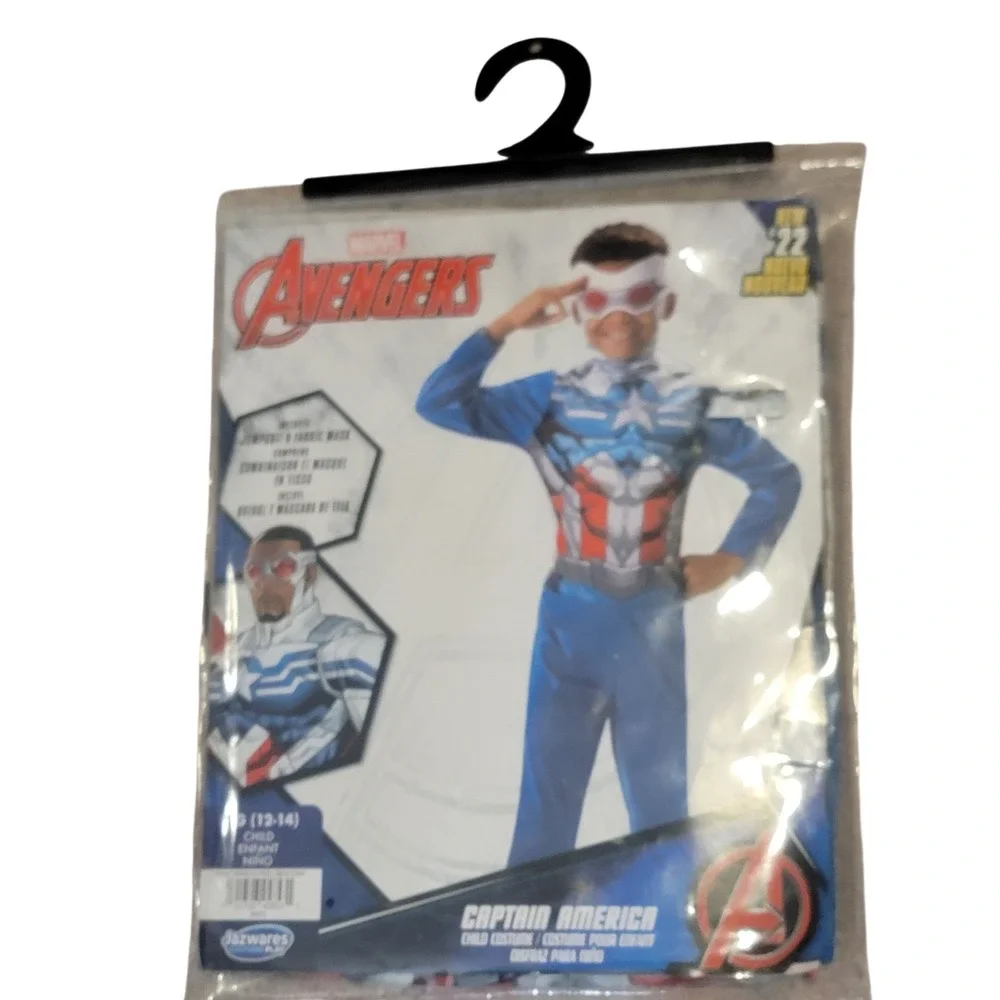 Boy's Marvel The Falcon Winter Soldier CAPTAIN AMERICA Halloween Costume L 12-14